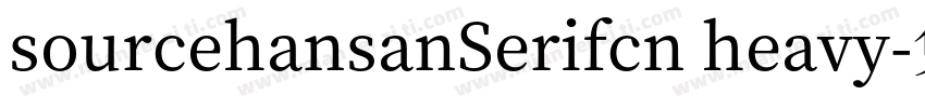 sourcehansanSerifcn heavy字体转换